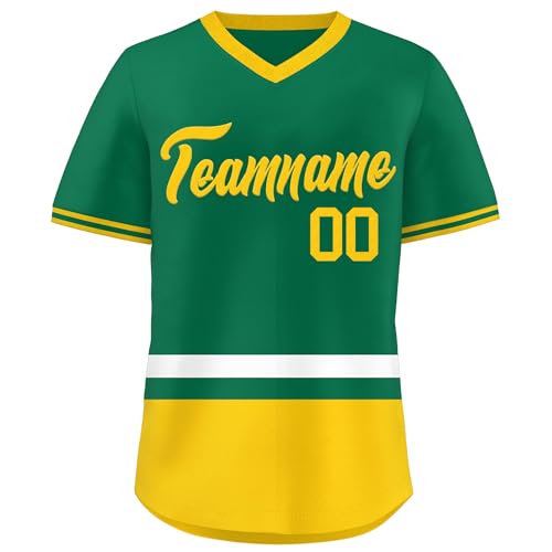 Jersey personalizado de béisbol, uniforme de equipo, camiseta con franjas, nombre y número cosidos o impresos para adultos y niños miniatura 1