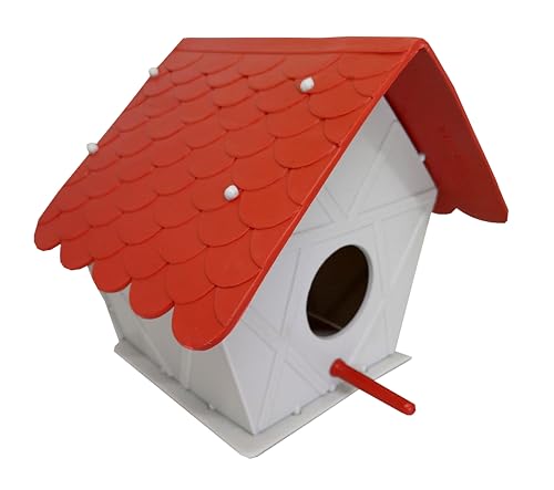 Casa de Pássarinho Ecológica Resistente Pássaros Silvestres Grande Jardins e Sacadas