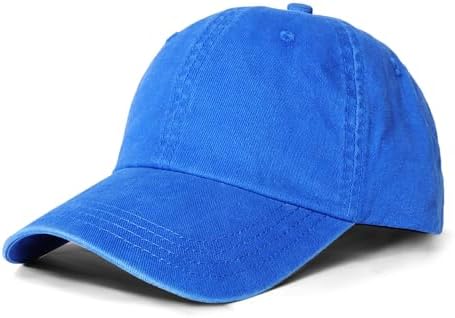 Baseball Cap Mens - Peak Embroidery Classic Washed Vintage Relxed Dad Cap Adjustable Summer Sun Hat Sports Strapback Cap for Men Outdoor UK