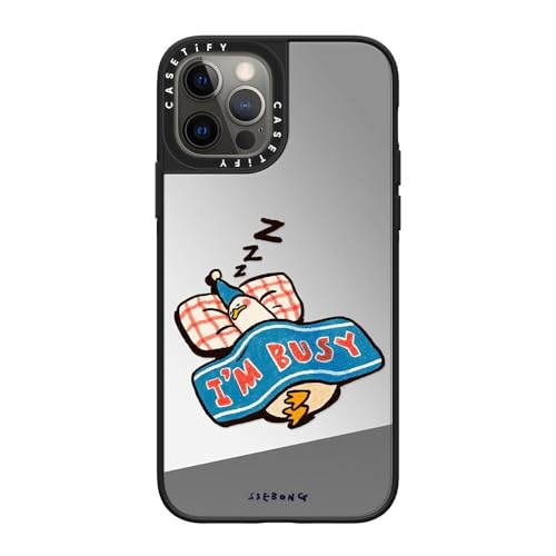 Coque miroir iPhone 12 Pro antichoc Magsafe réfléchissante argent