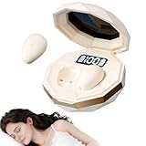 sunvito Auriculares para Dormir, Mini Auriculares para Dormir, inalámbricos Bluetooth 5.4, para Dormir de Lado, indicador de Potencia para Entrenamiento, Trabajo, Viajes (Blanco)