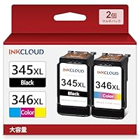 キャノン　BC-345、BC-346　インク　TS3330などに！　３個セット PIXUS BC-345 BC-346 互換インク CANON 詰め替えインク キャノン 3本