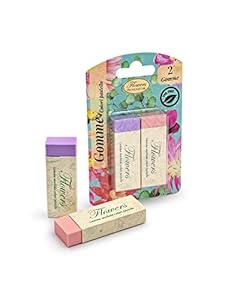 Pigna NATURE FLOWERS Radiergummis, 2 Stück