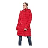 Desigual Damen Steppmantel PISA, Rot (Borgona 3007) (36, Rot (Borgona 3007))