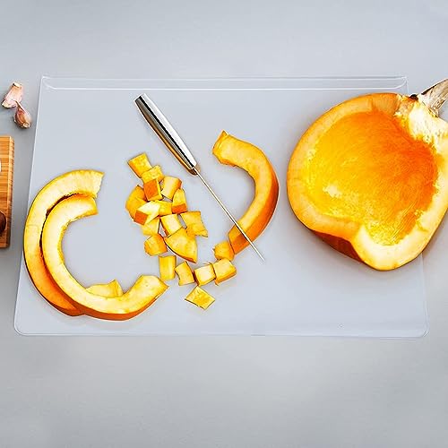 Clear Acrylic Cutting Board with Lip Non-Slip Acrylic Transparent Chopping Boards for Kitchen Counter Dishwasher Kitchens Accessories (45x35cm 5mm - Image 4