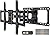 Perlegear UL-Listed Full Motion TV Wall Mount for 42–90 Inch TVs up to 150 lbs, Pre-Assembled TV Mount with Tool-Free Tilt, Swivel, Extension, Max VESA 600 x 400mm, 12?/16?/18?/24? Wood Studs, PGLF16