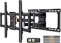 Perlegear UL-Listed Full Motion TV Wall Mount for 42–90 Inch TVs up to 150 lbs, Pre-Assembled TV Mount with Tool-Free Tilt, Swivel, Extension, Max VESA 600 x 400mm, 12?/16?/18?/24? Wood Studs, PGLF16