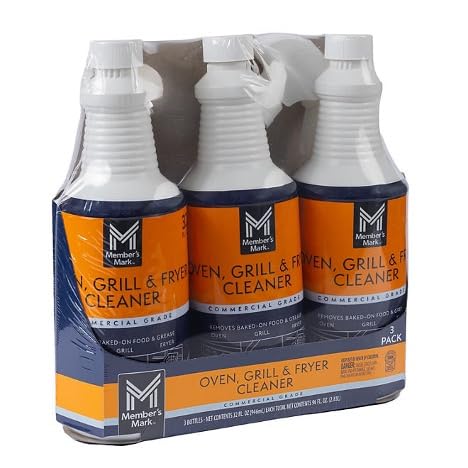 REYBLUE 2024 New Model: Commercial Oven, Grill and Fryer Cleaner 32 oz, 3 pk Comes With 1 Magic Brick Sponge