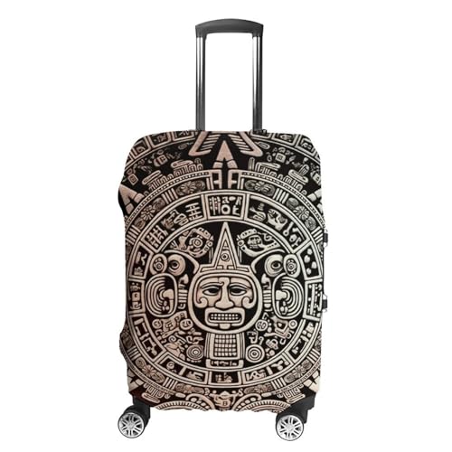 Mayan Calendar End of The World Printed Luggage Cover Protector, Fits 18-32 Inch Luggage