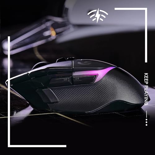 Image of Logitech G G502 X PLUS LIGHTSPEED Wireless RGB Mouse for Gaming - Optical Mouse with LIGHTFORCE Hybrid Breaker , LIGHTSYNC RGB, HERO 25K Gaming Sensor, Compatible with PC - MacOS /Windows - Black