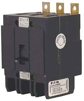 Eaton GHB3080 Bolt-On Mount Type GHB Molded Case Circuit Breaker 3-Pole 80 Amp 277/480 Volt AC 125/250 Volt DC