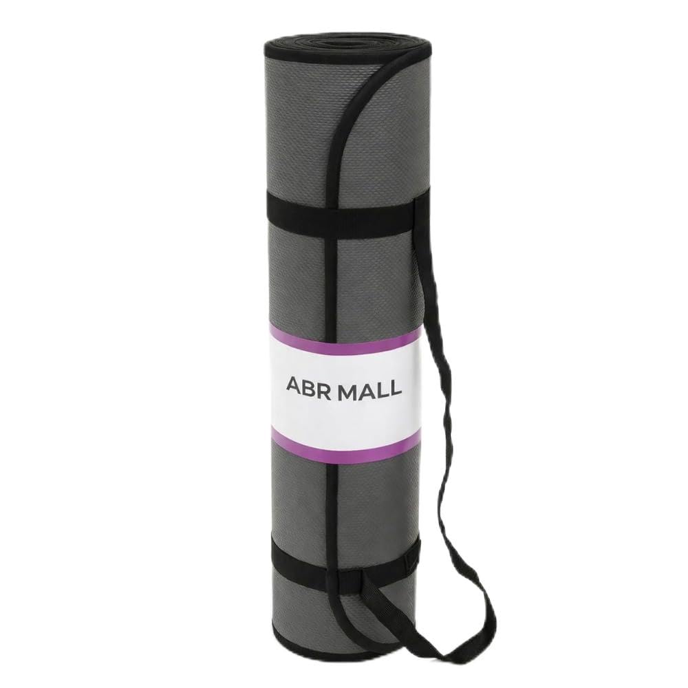 Adjustable Yoga Mat Strap Sling Belt for Carrying & Holding Mat, Durable Cotton Yoga Mat Carrying Strap with Shoulder Support for Gym, Fitness & Travel