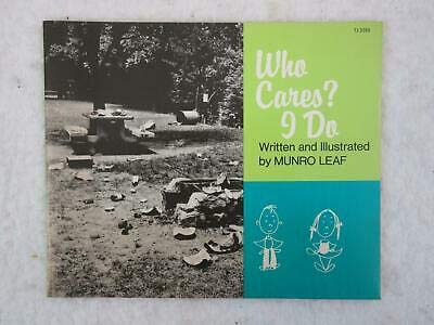 Munro Leaf WHO CARES? I DO 1971 Scholastic Book... B089KMVVJW Book Cover