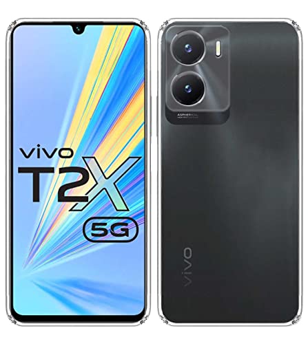 Image of Soft Silicone TPU Back Cover Compatible with Vivo T2x 5G / Y16