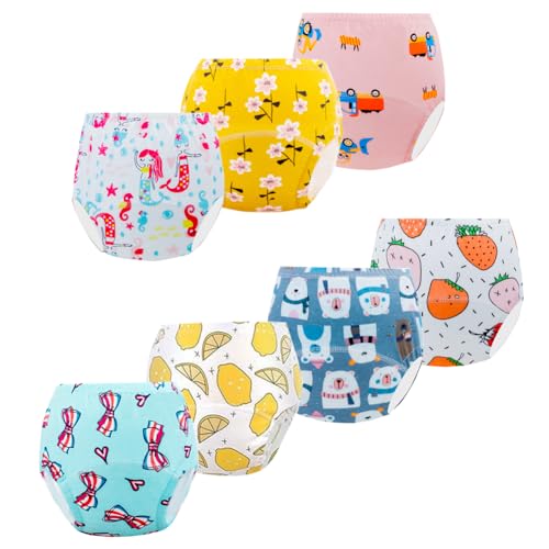 JackLoveBriefs Calzoncillos Aprendizaje bebés 7 Paquetes（3-4 Años） Multicolor，Talla：M