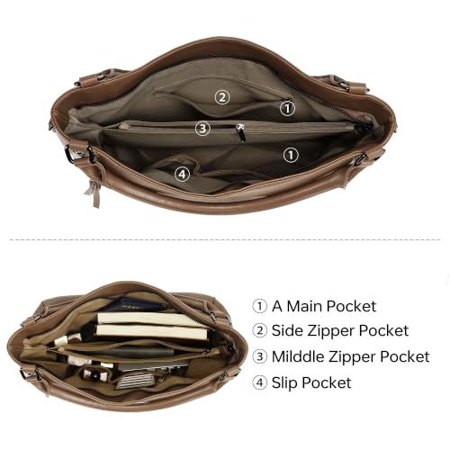 Bolso Tote Hobo 2 Piezas para Mujer con Clutch miniatura 6