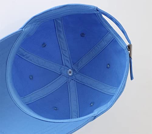 Connectyle Boys' Cotton Adjustable Cap Upf 50+ Fitted Sun Hat Breathable Sports Ball Cap Sky Blue M #TOP5