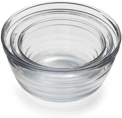 Baked by FireKing Glass Mixing Bowls 12222, Set of 3