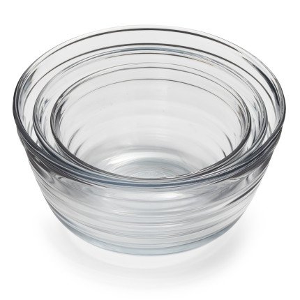 Baked by FireKing Glass Mixing Bowls 12222, Set of 3