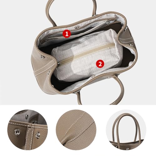 Portable Cowhide tote for women,Women's Bag Garden,Genuine Leather Tote Bag Leather Large Crossbody Bag4