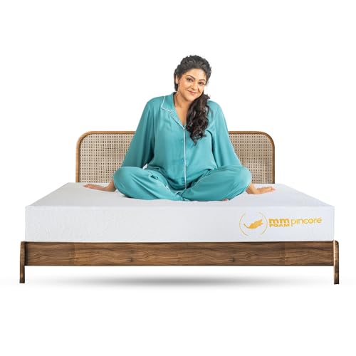 Image of MM FOAM Pincore - Cool, Hypoallergenic, 100% Natural Latex Mattress, 72 x 66 x 5 inches (Queen)