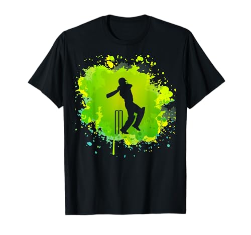 Camiseta de críquet de bateador para críquet | Retro Boys Cricket Camiseta