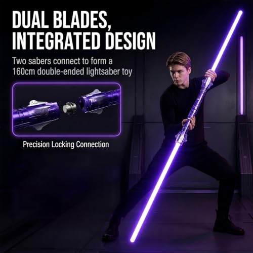 Dulovkpt 2 Pack Light Saber for Kids and Adults,7 Colors & Sounds by Dulovkpt - Used condition - Image 2