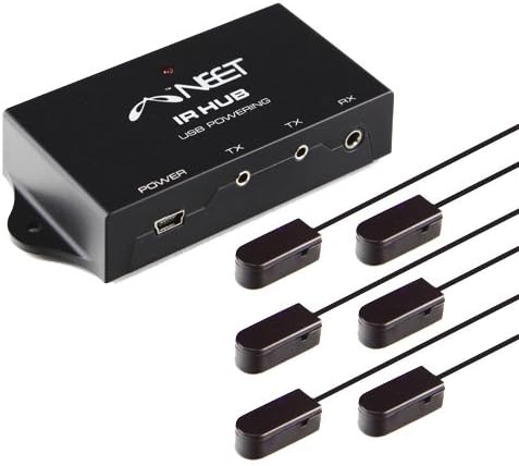 Neet - IR HUB - Infrared Remote Control Extender - 6 Port - USB Powered hidden IR control kit