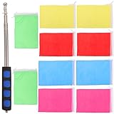 Mât de drapeau d'activité – poignée antidérapante confortable et robuste une fois complètement déplié, ne bougeant pas, mât de drapeau résistant à l'usure