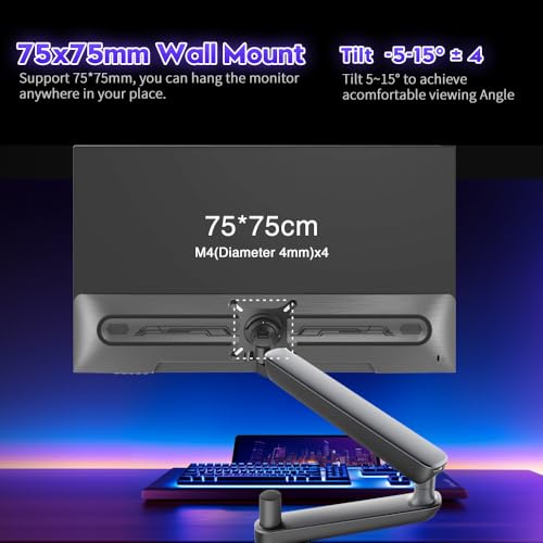 Image of Viewedge 23.8-inch Gaming Monitor FHD 1920x1080 144Hz, VA Panel with 4000:1 Contrast, HDR10, 1ms Response Time, HDMI & VGA Ports, Wall Mountable