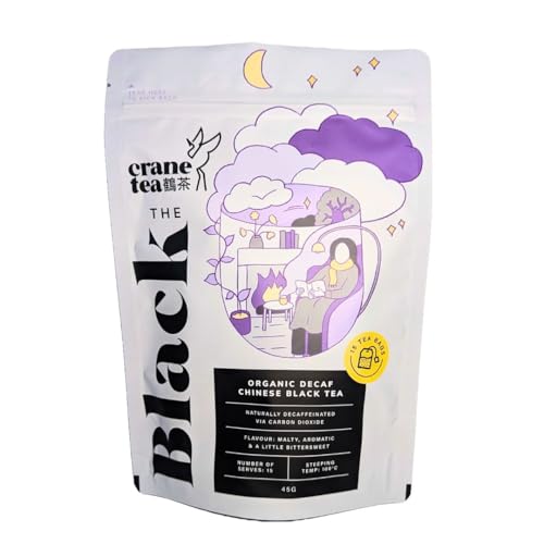 Organic Decaf Black Tea, Biodegradable Teabags, 30 Tea Bags