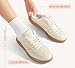 LUCKY STEP Women’s Mule Fashion Sneakers Slip On Backless Walking Shoes Winter Retro Comfy Casual Sneaker(8 M US Beige)