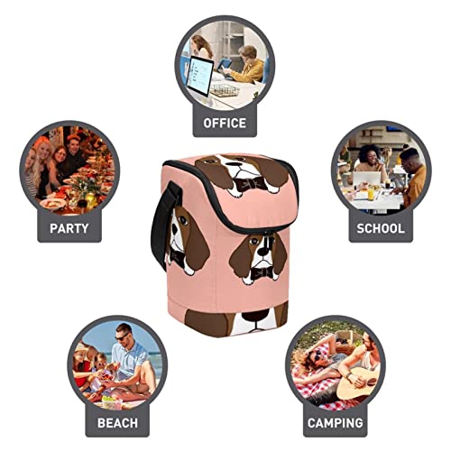 Bolsa de almuerzo de animales con cremallera térmica para oficina 4