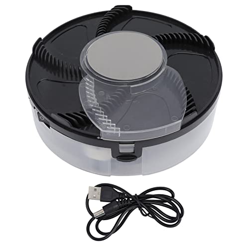 ZJchao Colector Automático ABS Eléctrico, Alimentado por USB con Batería Recargable de Gran Capacidad, para Cocina, Restaurante, Hotel, Supermercado (Black)