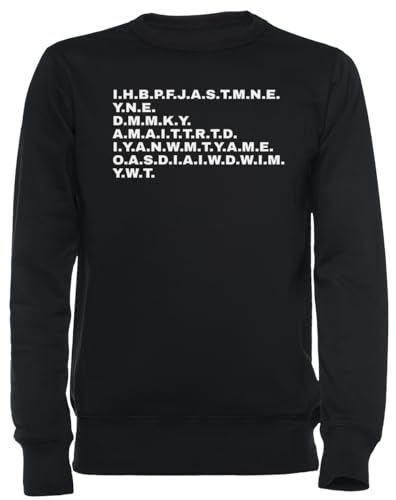 Sweat-shirt noir I Have Brought Peace coupe unisexe anti-froid quotidien