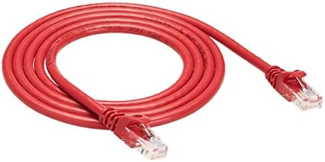 Amazon Basics Snagless RJ45 Cat-6 Ethernet Patch Internet Cable - Pack of 5 - 1.5 Meters, Black