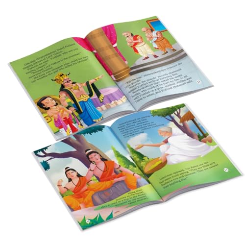 Image of Story Books for Kids - Dashavatar (Set of 10 Stories) - Matsya, Kurma, Varaha, Narasimha, Vamana, Parashurama, Rama, Krishna, Buddha, Kalki - ... - Read Aloud to Infants, Toddlers - Age 3+