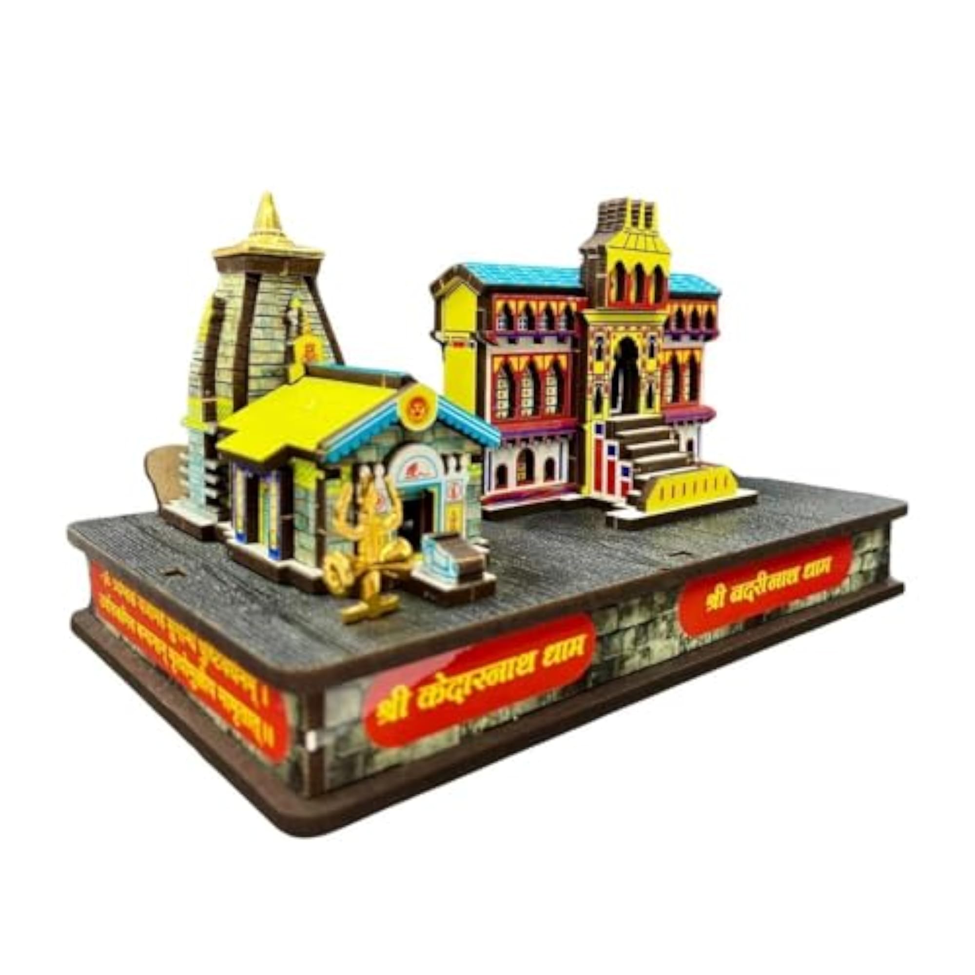 Badrinath Kedarnath Temple 3D Model, Home Decor Gift