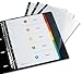 Produktbild Avery 05196501 Extrabreite Register mit Multilochung (A4, mit farbigen Mylar-Reitern A - Z, 20-teilig) weiß