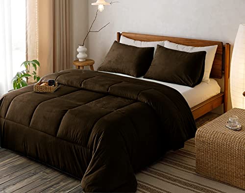 Selection Bedding Oversized King Velvet Comforter Set 3P
