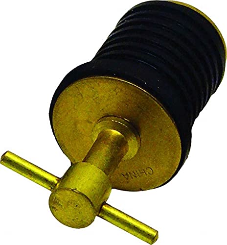 Invincible Marine Brass Twist Drain Plug (1-Inch)