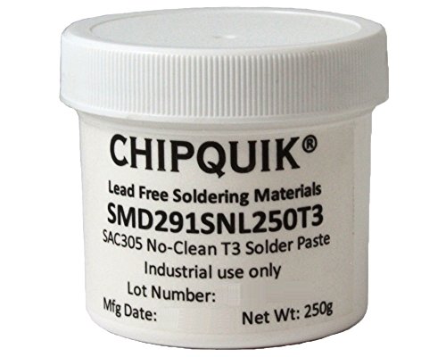 Chip Quik SMD291SNL250T3 Solder Paste in jar 250g (T3) SAC305 no clean