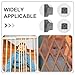 DECHOUS 2 Set Retractable Baby Gate Replacement Parts: Child Gate Extension Pieces - Plastic Toddler Playpen Fastener for Indoor Use