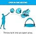 WolfWise UPF 50+ Easy Pop Up 3 Person Beach Tent Sport Umbrella Instant Sun Shelter Tent Sun Shade Canopy