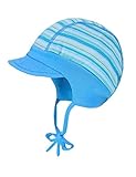 fulares elasticos  maximo Schildmütze, Jerseybund, mit Bindeband Fulár, Multicolor (zartblau/Baltic 2021), 39 Unisex bebé