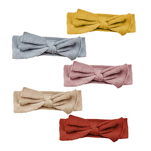 Baby and Toddler Headband Tie Knot Bow, 5 pack by June B. & Co.