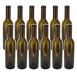 375 ML Dark Green Semi-Bordeaux Mid-Punt Bottles (12/Case)