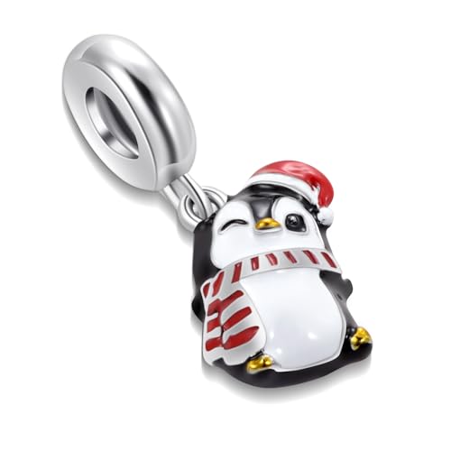 Image of Christmas Elf Deer Gingerbread Man Penguin Sweet Candy Charm for Pandora Bracelet