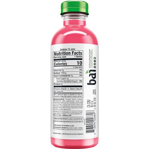 Bai Antioxidant Infused Water Beverage, Kula Watermelon, with Vitamin C and No Artificial Sweeteners, 18 Fluid Ounce Bottle, 12 Pack