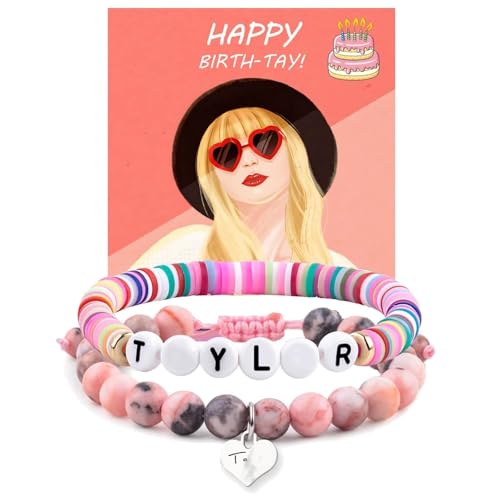 Bracelets Birthday Gifts,Zebra Natural Stone Bracelet and Birthday Card as Birthday Gifts for Women, wife, Daughter, Granddaughter, Niece,Bestie,Sister